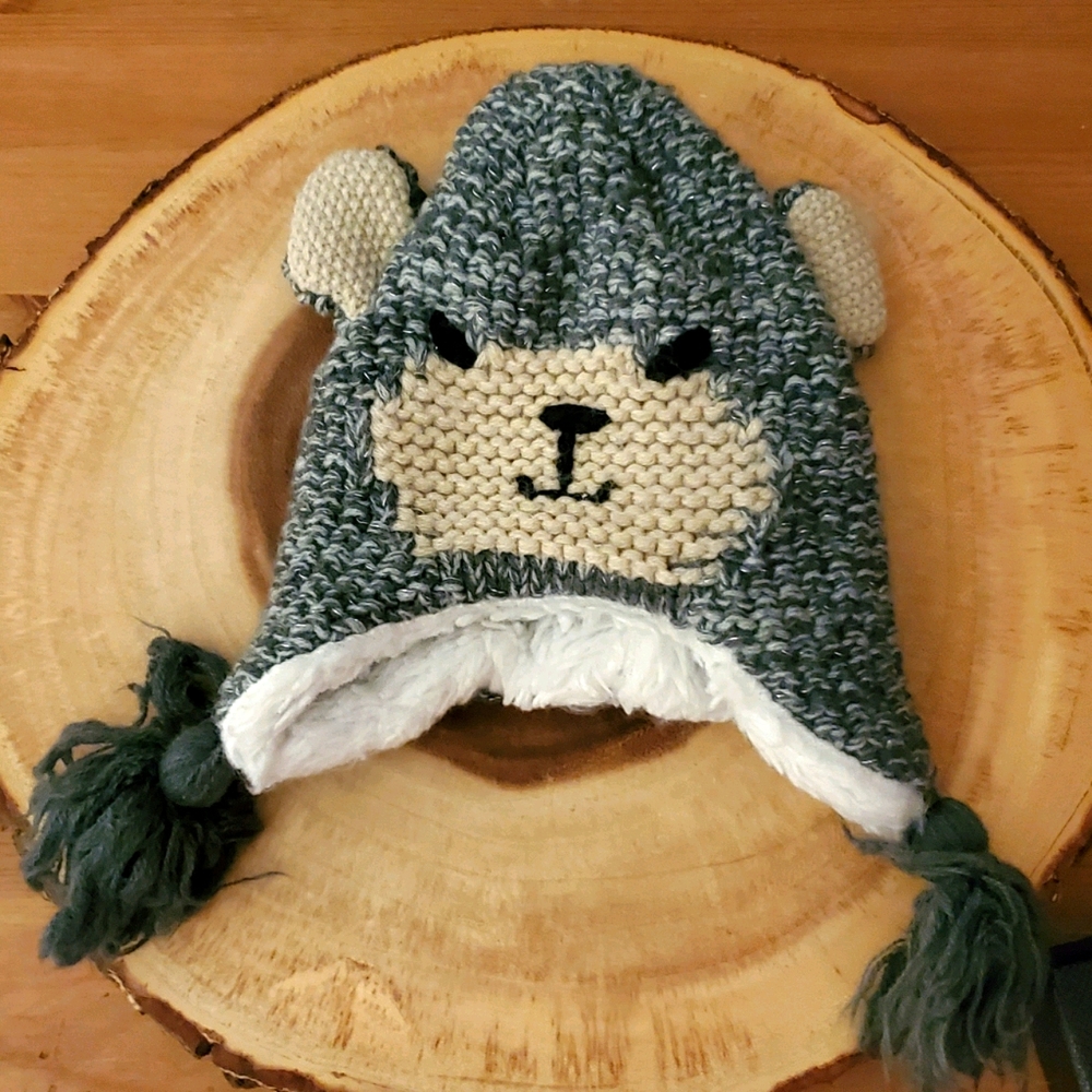 Baby Knitted bear winter hat